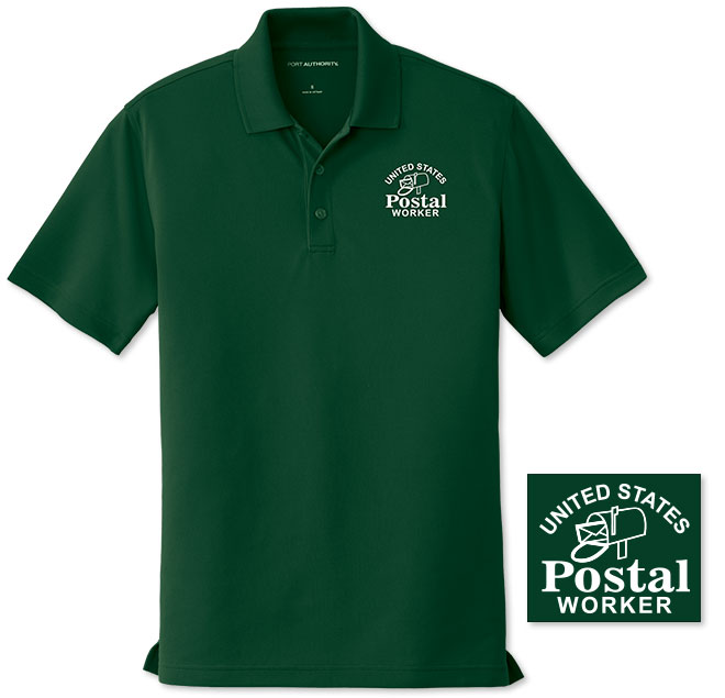 Photo of Mens Tek Polo for Postal Workers and Rural Letter Carriers from Modern Process Company.