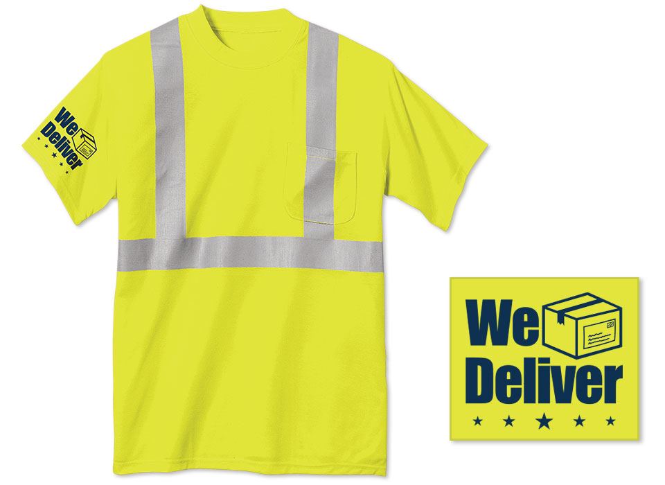 Photo of Safety Tee for Postal Workers and Rural Letter Carriers.