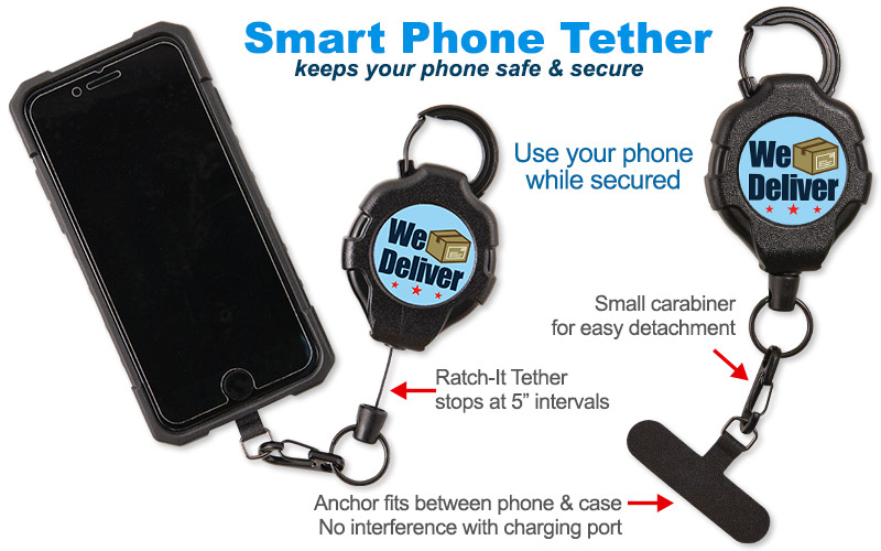 Photo of Phone Tether for Postal Workers and Rural Letter Carriers.