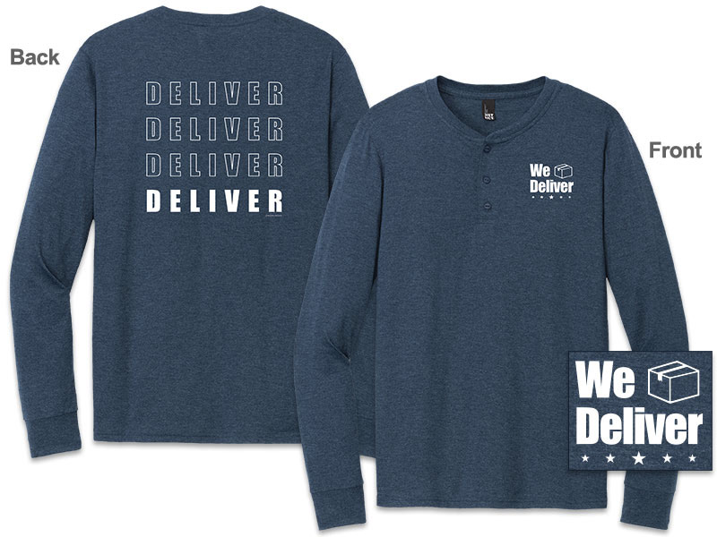 Photo of Long Sleeve Henley for Postal Workers and Rural Letter Carriers.