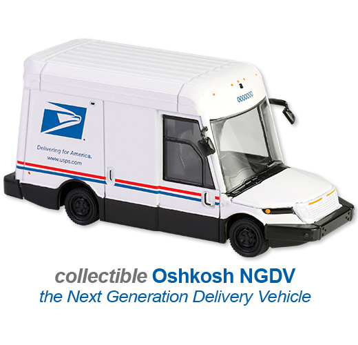 Photo of Toy Oshkosh NGDV for Postal Workers and Rural Letter Carriers from Modern Process Company.