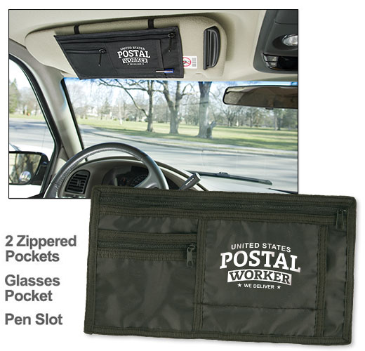 Photo of Car Visor Organizer for Postal Workers and Rural Letter Carriers from Modern Process Company.