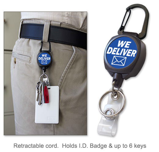 Photo of Badge & Key Reel for Postal Workers and Rural Letter Carriers from Modern Process Company.