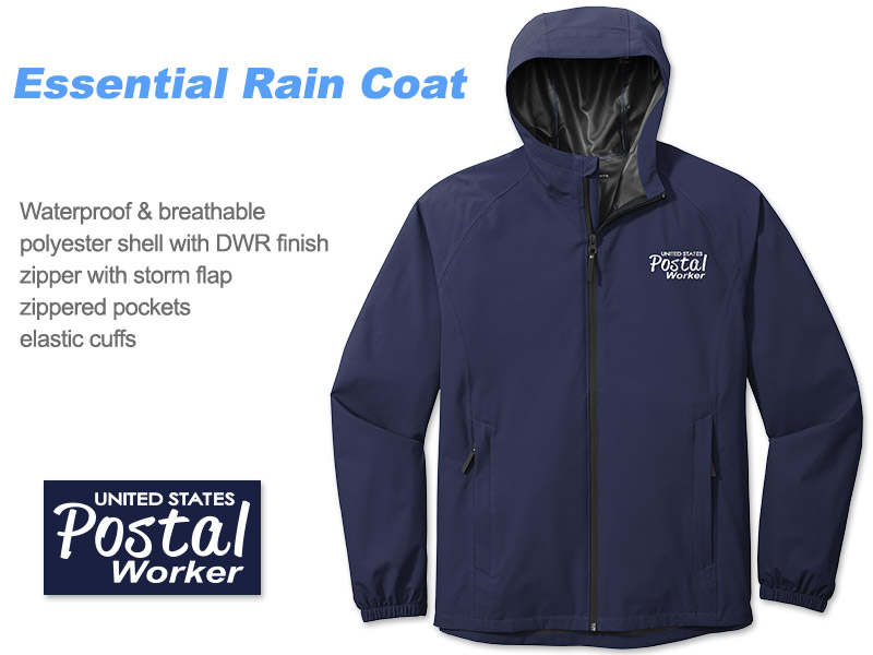 Photo of Essential Rain Coat for Postal Workers and Rural Letter Carriers.