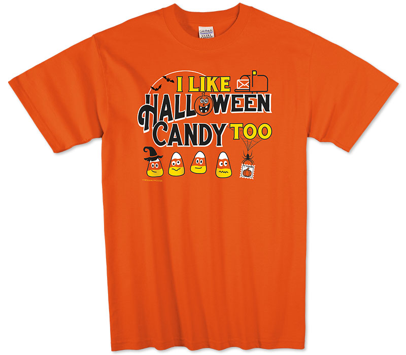 Photo of Halloween Tee for Postal Workers and Rural Letter Carriers.