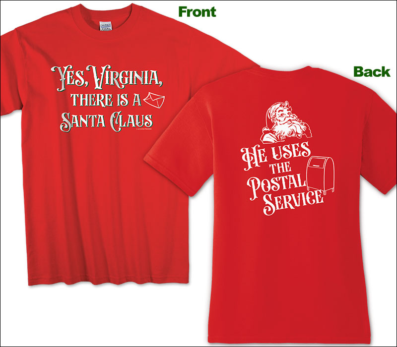 Photo of Holiday Tee for Postal Workers and Rural Letter Carriers.