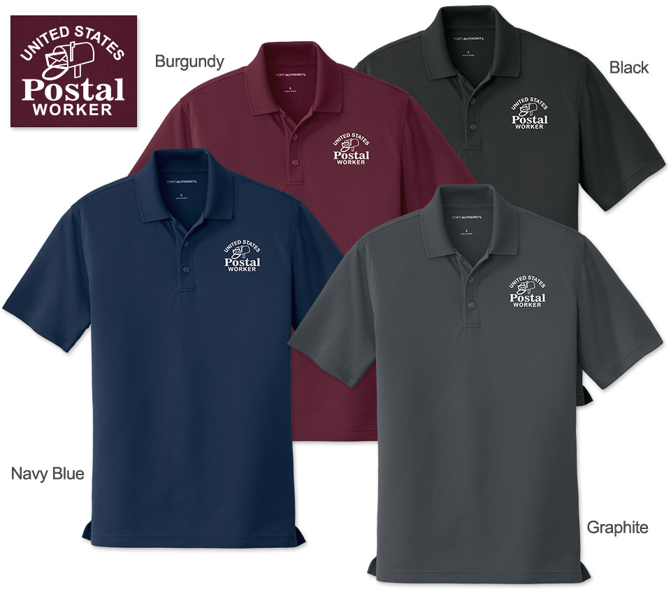 Photo of Mens Tek Polos for Postal Workers and Rural Letter Carriers.