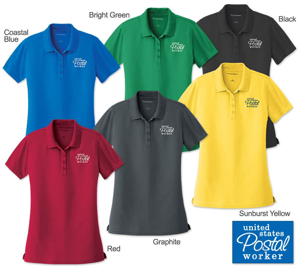 Photo of Ladies Tek Polos for Postal Workers and Rural Letter Carriers.