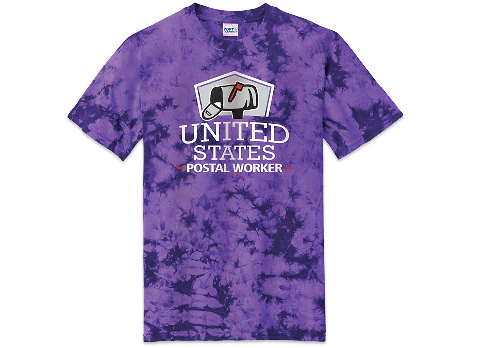 Photo of Tie-Dyed Tee for Postal Workers and Rural Letter Carriers.