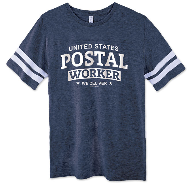 Photo of Football Tee for Postal Workers and Rural Letter Carriers from Modern Process Company.