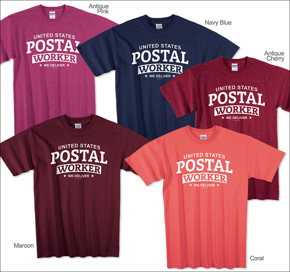 Photo of T-Shirts for Postal Workers and Rural Letter Carriers.