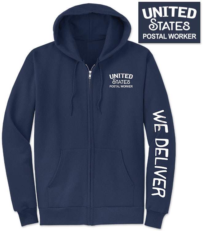 Photo of Zip Hoodie Sweatshirt for Postal Workers and Rural Letter Carriers from Modern Process Company.
