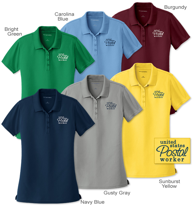Photo of Ladies Tek Polos for Postal Workers and Rural Letter Carriers from Modern Process Company.