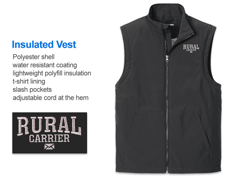 Photo of Insulated Vest for Rural Mail Carriers.