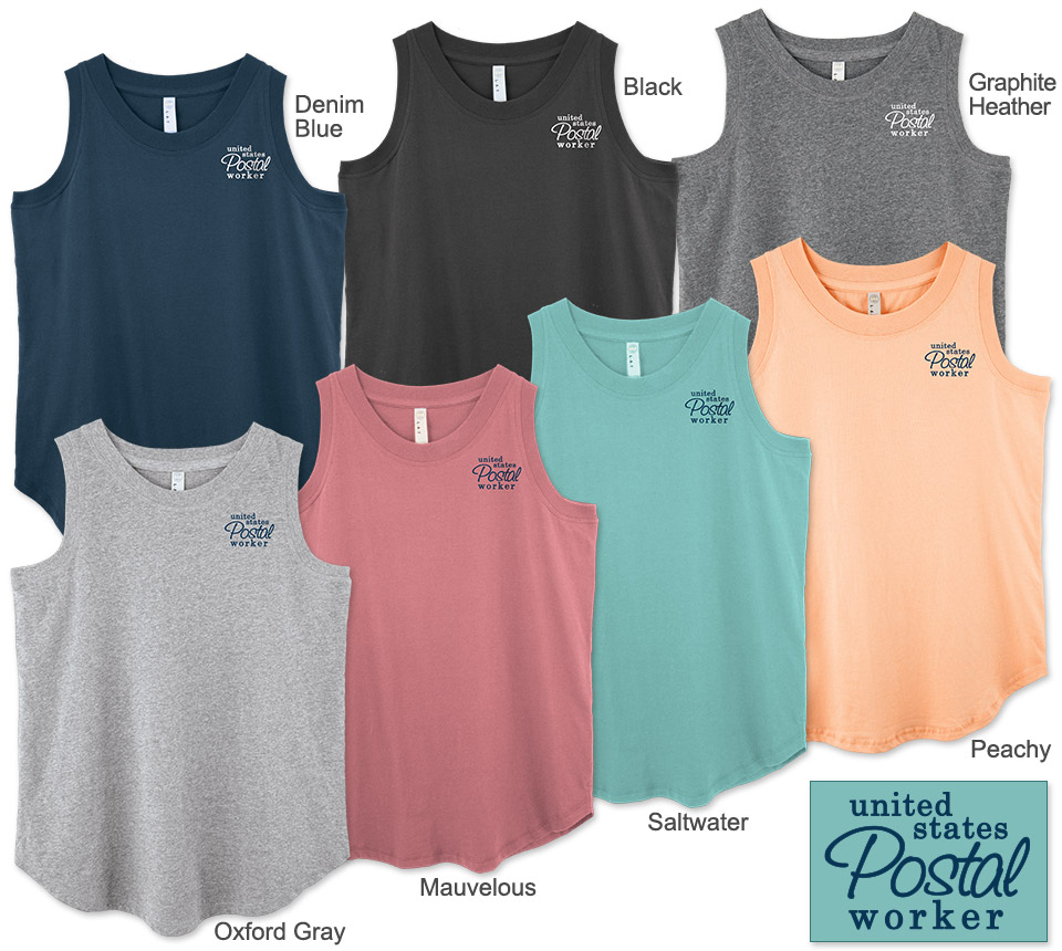 Photo of Ladies No Reveal Tanks for Postal Workers and Rural Letter Carriers.