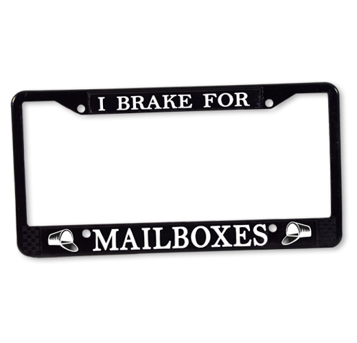 Photo of License Plate Frame for Rural Letter Carriers.