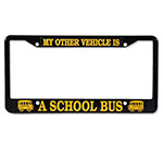 Photo of Black License Plate Frame for School Bus Drivers from Modern Process Company