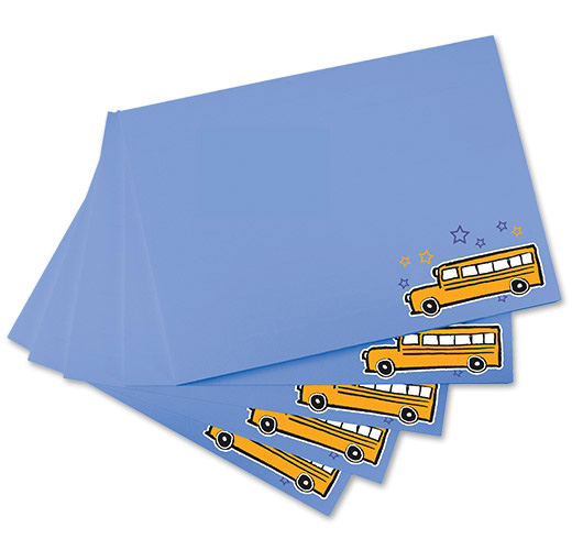 Photo of Sticky Notes for School Bus Drivers and School Transportation Workers.