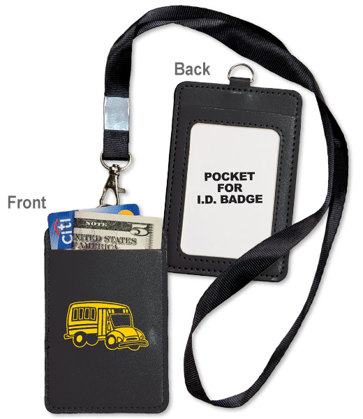 Photo of ID Holder for School Bus Drivers and School Transportation Workers.