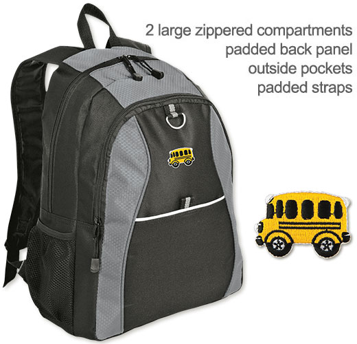 Photo of Backpack for School Bus Drivers and School Transportation Workers.