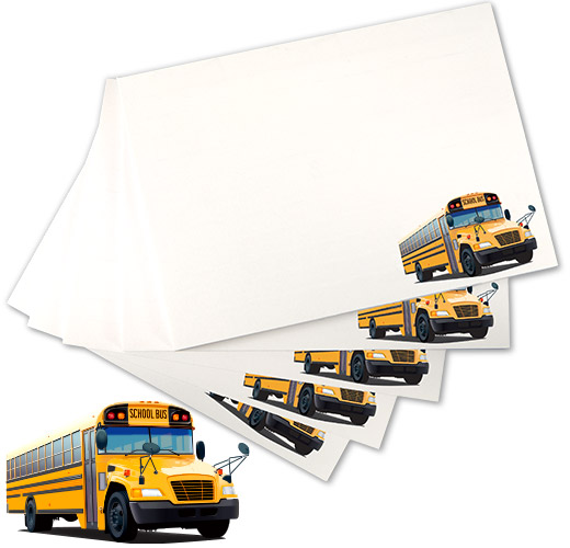Photo of Sticky Notes for School Bus Drivers and School Transportation Workers.