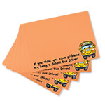 Photo of Turquoise Orange Sticky Notes for School Bus Drivers from Modern Process Company