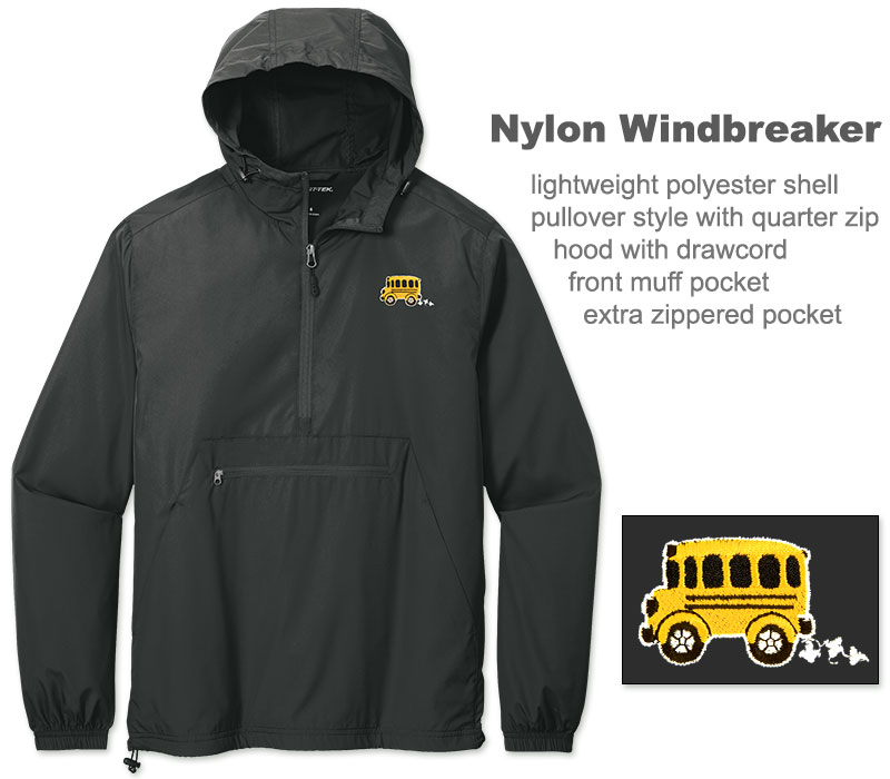 Photo of Nylon Windbreaker for School Bus Drivers and School Transportation Professionals.