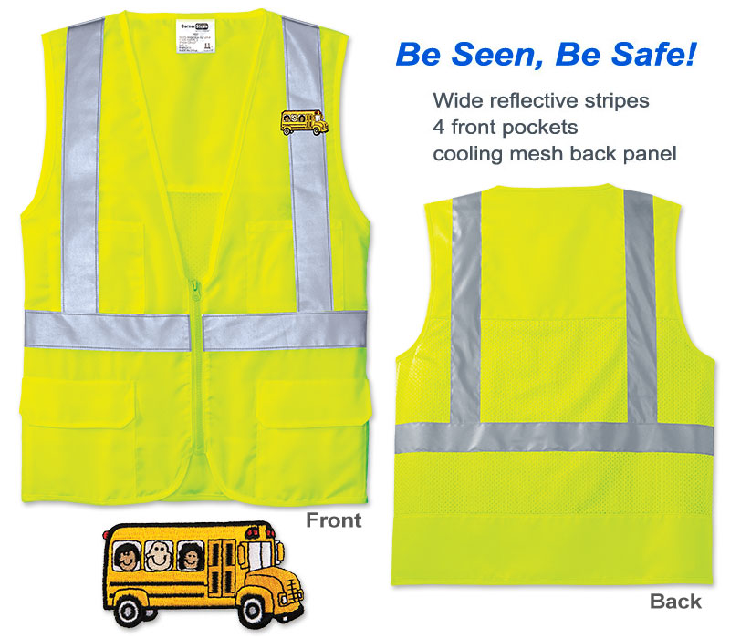 Photo of Safety Vest for School Bus Drivers and School Transportation Professionals.