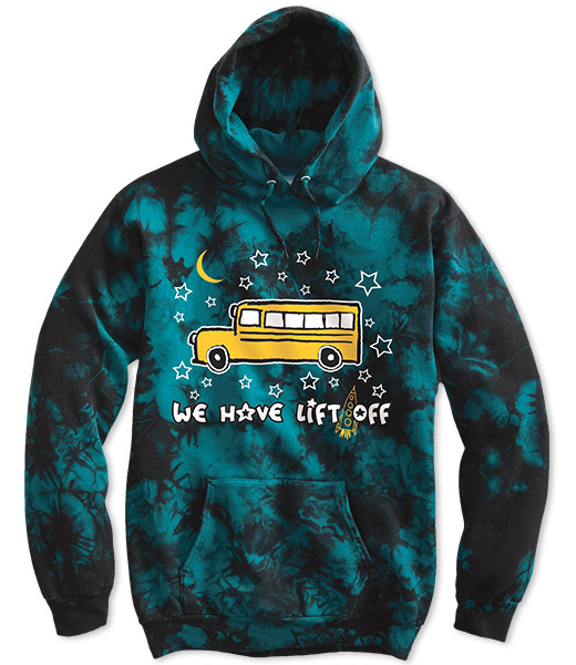 Photo of Tie-Dyed Hoodie for School Transportation Workers.